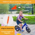 Safety Flag with Reflective Strip for Children\'s Bike