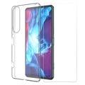 Saii 2-in-1 Sony Xperia 1 IV TPU Case & Tempered Glass Screen Protector