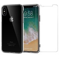 Saii 2-in-1 iPhone X/XS TPU Case & Tempered Glass Screen Protector