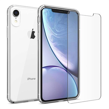 Saii 2-in-1 iPhone XR TPU Case & Tempered Glass Screen Protector