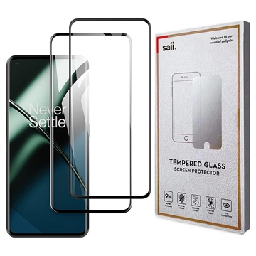 Saii 3D Premium OnePlus 11 Tempered Glass Screen Protector - 2 Pcs.