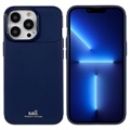 Saii Carbon Fiber iPhone 13 Pro Max TPU Case - Blue