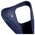 Saii Carbon Fiber iPhone 13 Pro Max TPU Case - Blue