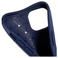 Saii Carbon Fiber iPhone 13 TPU Case - Blue