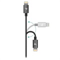 Saii Rampow Braided Lightning Cable - iPhone, iPad, iPod - 2m - Grey