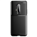 Saii Ultra-Thin OnePlus 8 Pro TPU Case - Carbon Fiber - Black