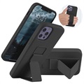 Saii iPhone 12 Pro Max Silicone Case with Hand Strap - Black