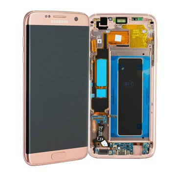 Samsung Galaxy S7 Edge Front Cover & LCD Display GH97-18533E - Pink