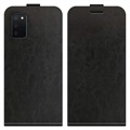 Samsung Galaxy A03s Vertical Flip Case with Card Slot - Black