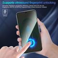 Samsung Galaxy A08 Privacy Full Cover Tempered Glass Screen Protector - Black Edge