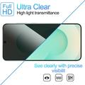 Samsung Galaxy A08 Privacy Full Cover Tempered Glass Screen Protector - Black Edge