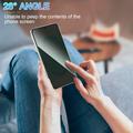 Samsung Galaxy A08 Privacy Full Cover Tempered Glass Screen Protector - Black Edge