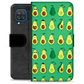 Samsung Galaxy A12 Premium Wallet Case - Avocado Pattern