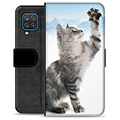 Samsung Galaxy A12 Premium Wallet Case - Cat