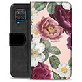 Samsung Galaxy A12 Premium Wallet Case - Romantic Flowers