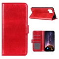 Samsung Galaxy A12 Wallet Case with Magnetic Closure - Red