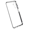 Samsung Galaxy A13 5G Magnetic Case with Tempered Glass - Silver