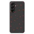 Samsung Galaxy A17 Cherry Pattern TPU Case - Black