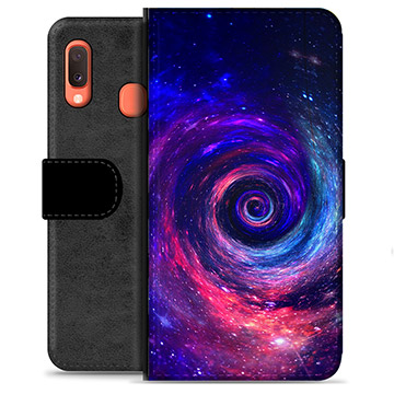 Samsung Galaxy A20e Premium Wallet Case - Galaxy