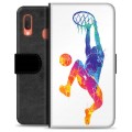 Samsung Galaxy A20e Premium Wallet Case - Slam Dunk