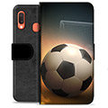 Samsung Galaxy A20e Premium Wallet Case - Soccer