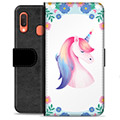 Samsung Galaxy A20e Premium Wallet Case - Unicorn