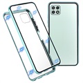 Samsung Galaxy A22 5G, Galaxy F42 5G Magnetic Case with Tempered Glass - Green
