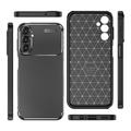 Samsung Galaxy A24 4G Beetle Carbon Fiber TPU Case - Black