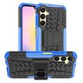 Samsung Galaxy A25 Anti-Slip Hybrid Case with Kickstand - Blue / Black