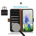 Samsung Galaxy A27 Crocodile Series Wallet Leather Case with RFID - Black