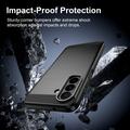 Samsung Galaxy A27 Brushed TPU Case - Carbon Fiber - Black