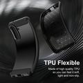 Samsung Galaxy A27 Brushed TPU Case - Carbon Fiber - Black