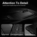 Samsung Galaxy A27 Brushed TPU Case - Carbon Fiber - Black
