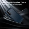 Samsung Galaxy A27 Brushed TPU Case - Carbon Fiber - Blue