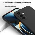 Samsung Galaxy A27 Liquid Silicone Case with Hand Strap - Black