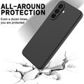Samsung Galaxy A27 Liquid Silicone Case with Hand Strap - Black