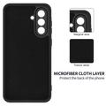 Samsung Galaxy A27 Liquid Silicone Case with Hand Strap - Black