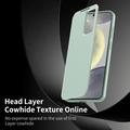 Samsung Galaxy A27 Smart Clear View Flip Case with Card Slot - Light Green