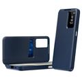 Samsung Galaxy A27 Smart Clear View Flip Case with Card Slot - Sapphire