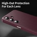 Samsung Galaxy A27 Smart Clear View Flip Case with Card Slot - Wine Red