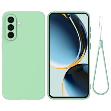 Samsung Galaxy A36 Liquid Silicone Case with Hand Strap - Green