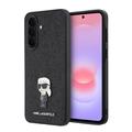 Samsung Galaxy A37 Karl Lagerfeld Fixed Glitter Metal Ikonik Case - Black