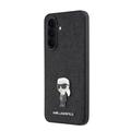 Samsung Galaxy A37 Karl Lagerfeld Fixed Glitter Metal Ikonik Case - Black
