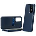 Samsung Galaxy A37 Smart Clear View Flip Case with Card Slot - Sapphire