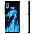 Samsung Galaxy A40 Protective Cover - Blue Fire Dragon