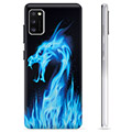 Samsung Galaxy A41 TPU Case - Blue Fire Dragon