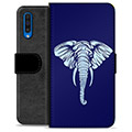 Samsung Galaxy A50 Premium Wallet Case - Elephant