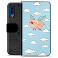 Samsung Galaxy A50 Premium Wallet Case - Flying Pig