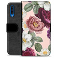 Samsung Galaxy A50 Premium Wallet Case - Romantic Flowers