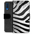 Samsung Galaxy A50 Premium Wallet Case - Zebra